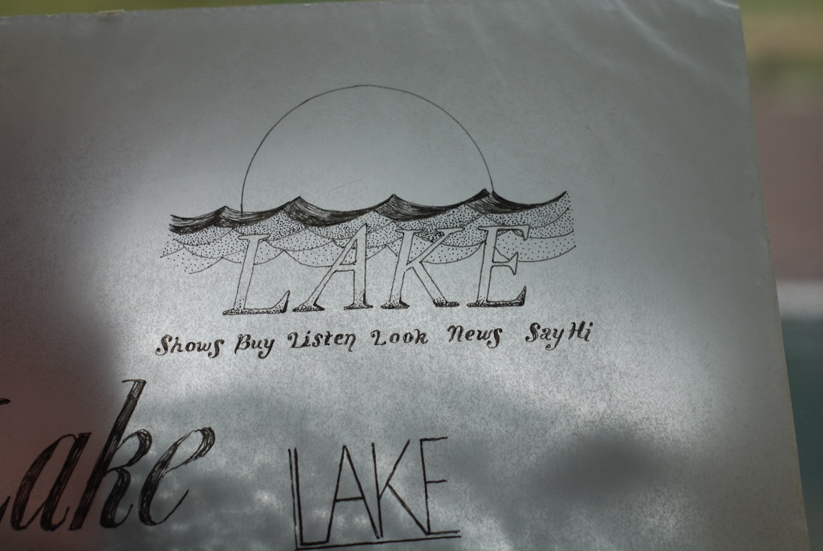 LAKE homepage iteration, backlit vellum study